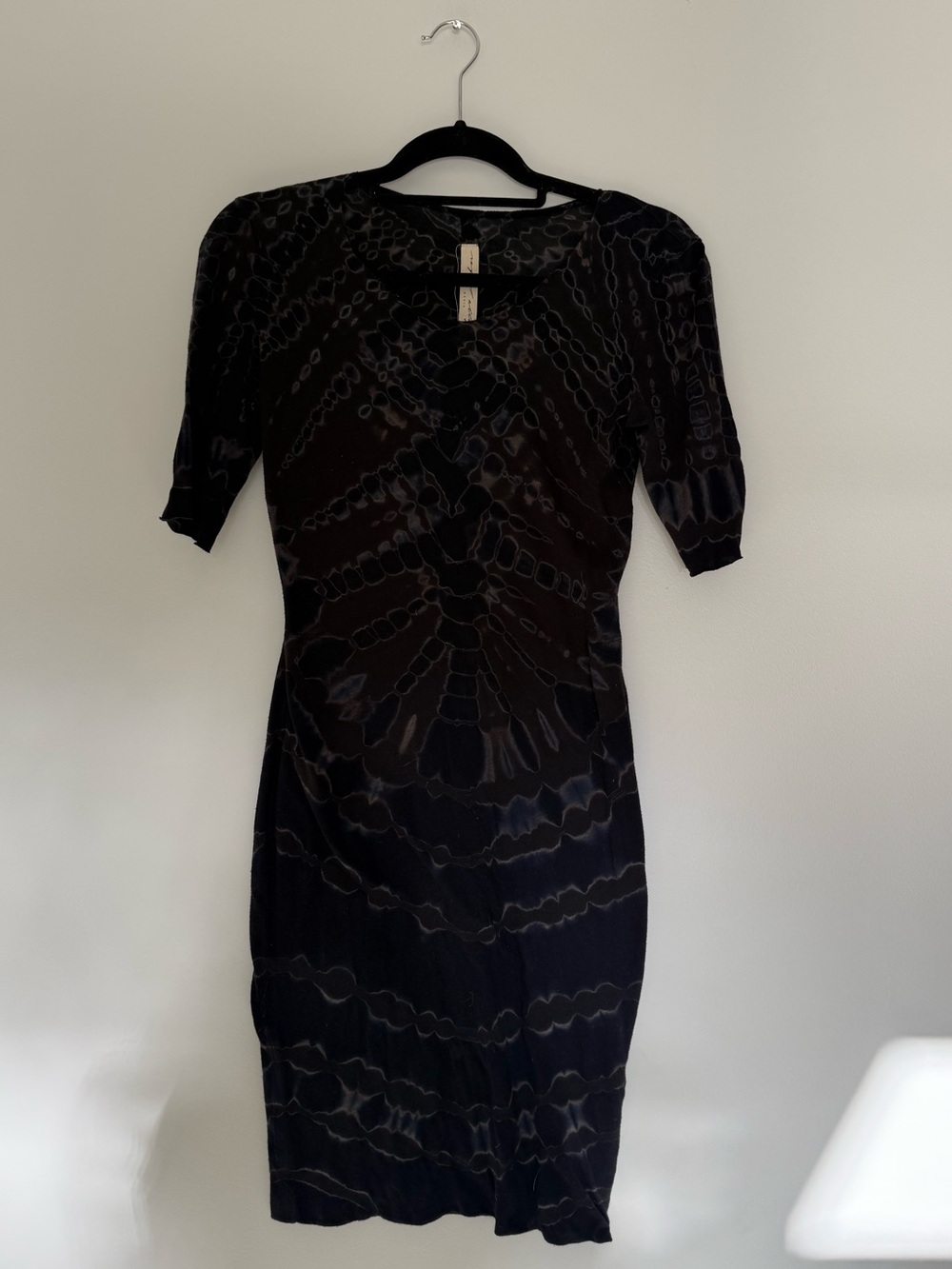 Raquel Allegra Black Tie-Dye Dress